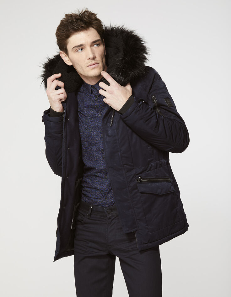 Parka bleu marine homme-2