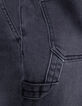 Grey denim shorts with elasticated waistband for boy-6
