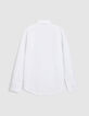 Chemise blanche en coton coupe droite femme-3