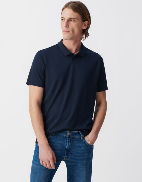 Polo marine maille ULTRA MOBILITY Homme - IKKS