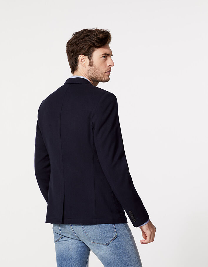 Men’s navy knit jacket-3
