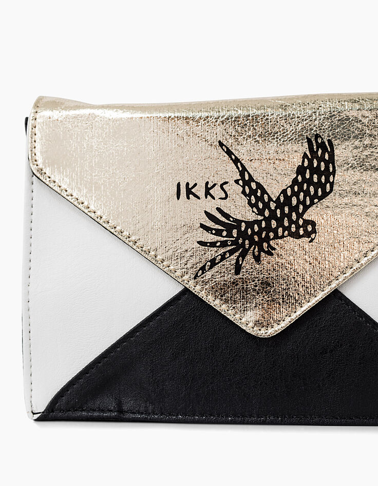Sac-pochette bandoulière noir à perroquet fille-5