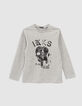 Camiseta gris calavera-guitarra niño-1