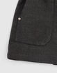 Antracietgrijze short glitters meisjes-5
