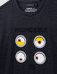 Grey organic cotton T-shirt with 4 MINIONS boy eye badges-2 Grey organic cotton T-shirt with 4 MINIONS boy eye badges-2