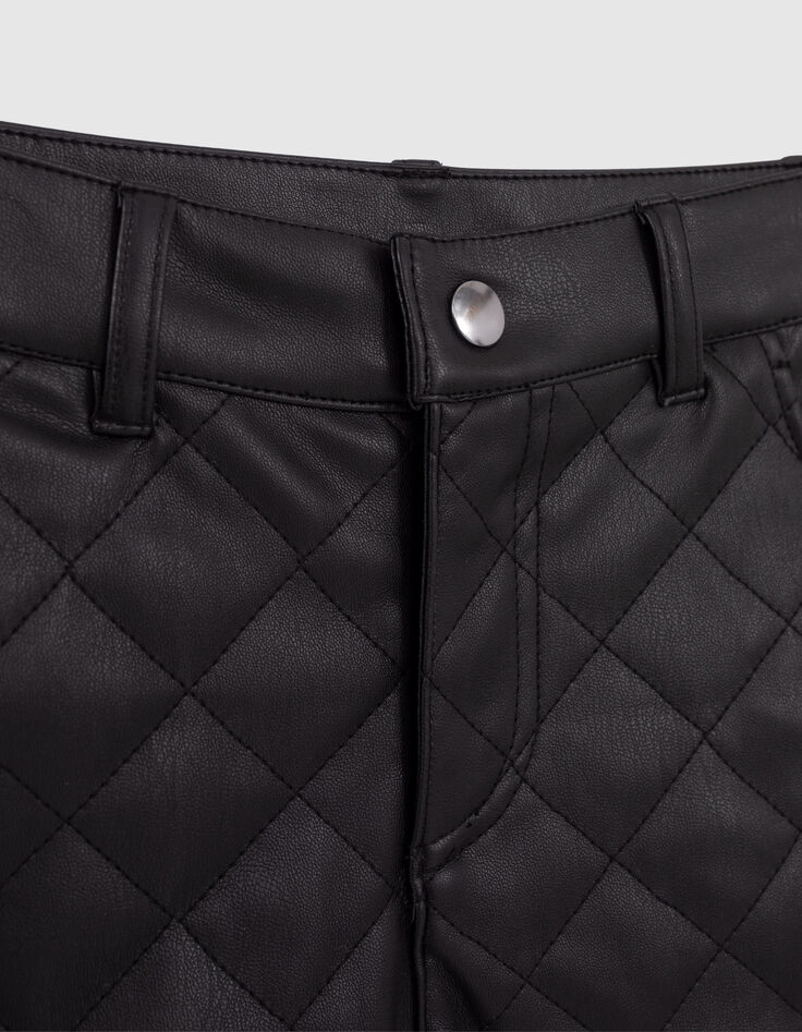 Schwarze Mädchensteppshorts Mini Me-2