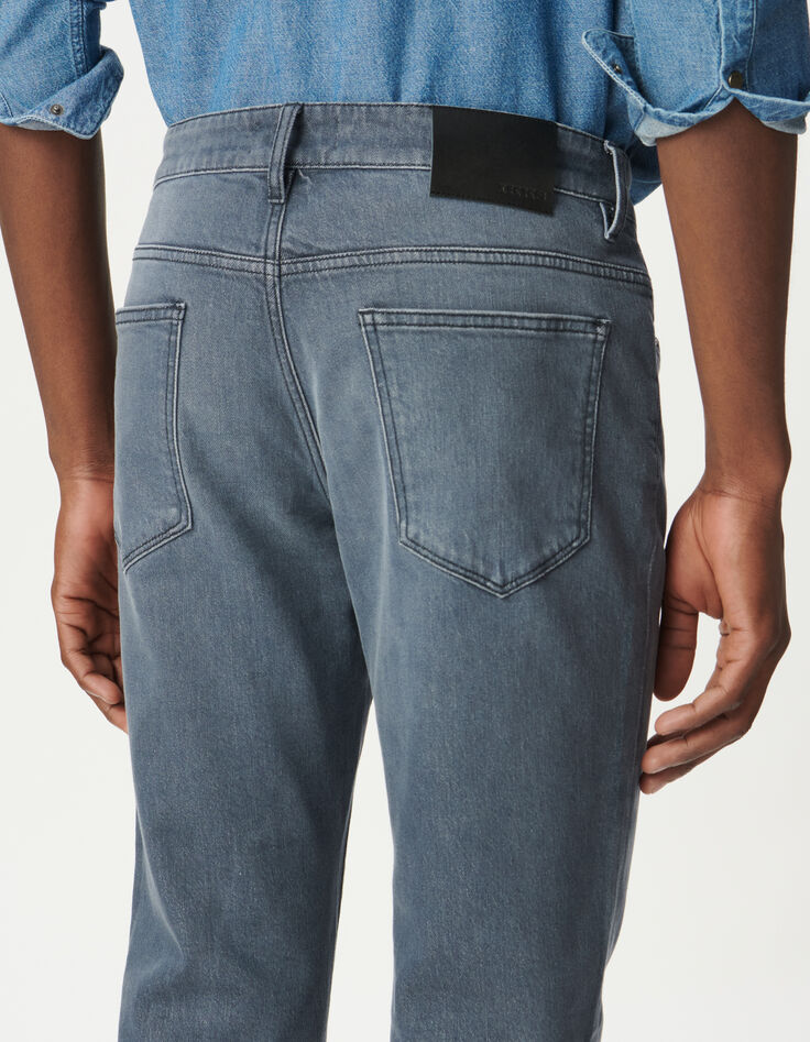 Jean slim bleu grisé Homme-4 Jean slim bleu grisé Homme-4