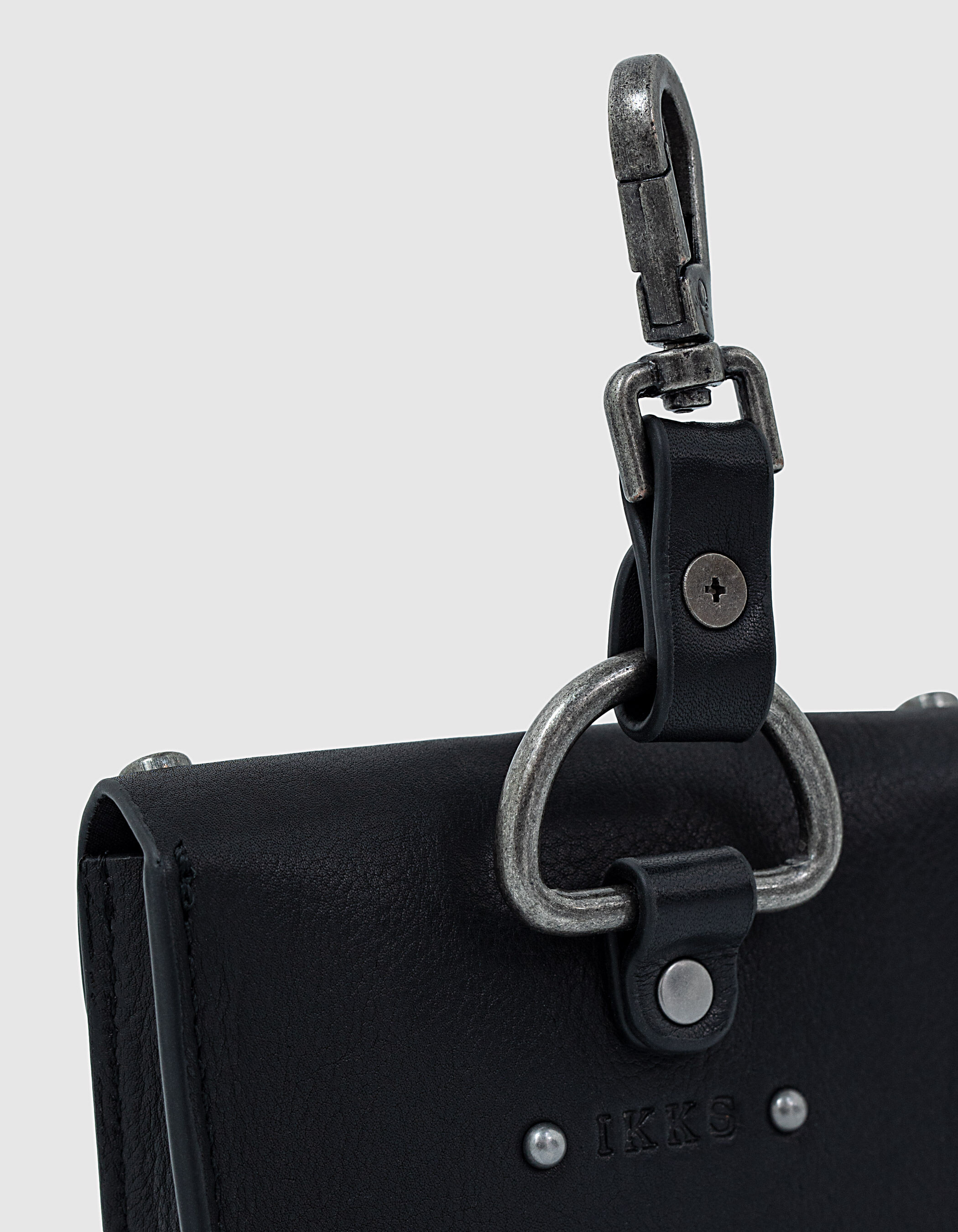 The XS Stuff Plumber women s black small leather bag