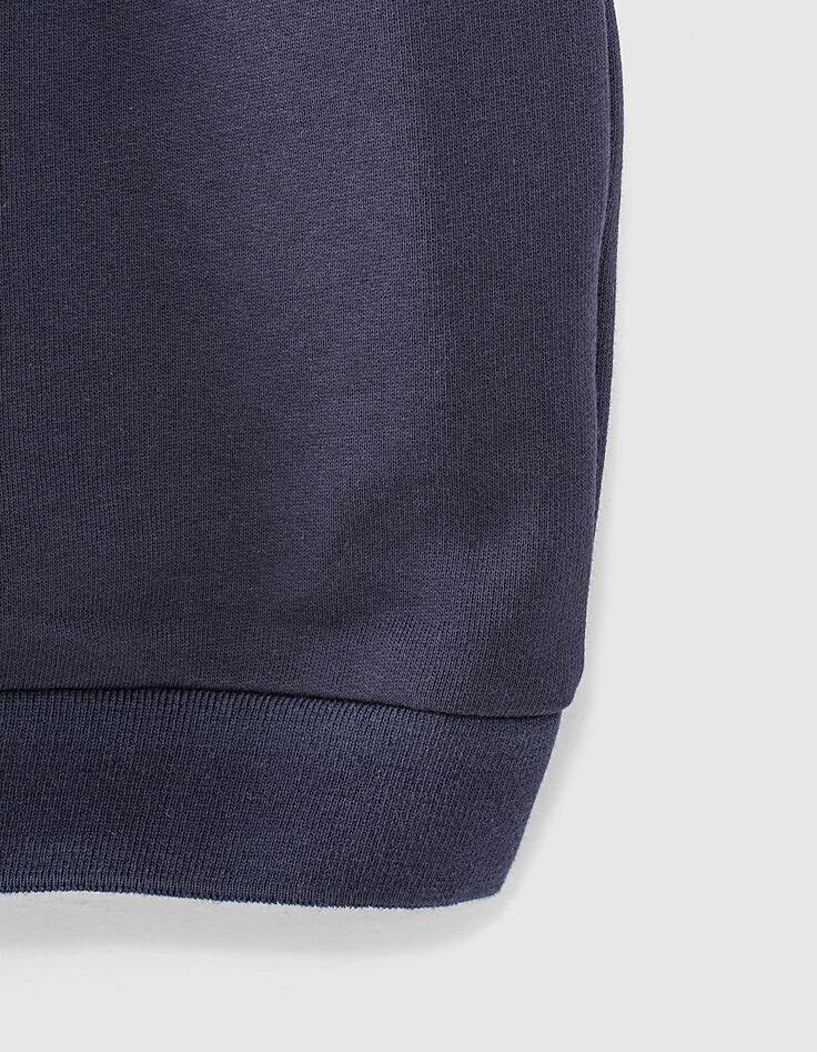 Girls’ navy sweatshirt dress-5