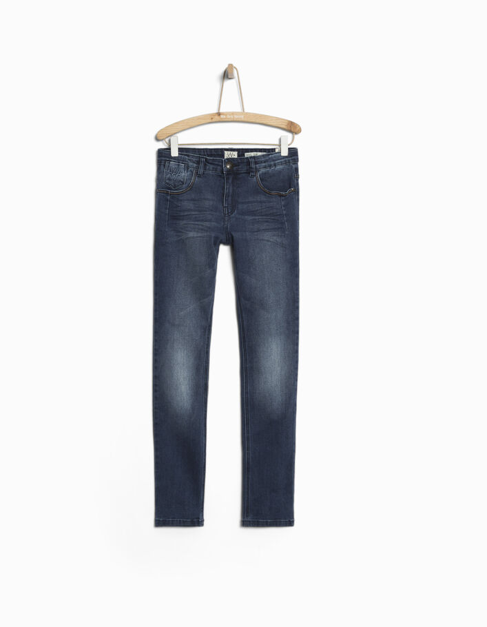 Crosshatch Jeans ajustés Garçon Noir