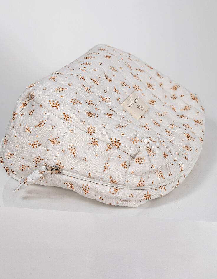 Trousse de toilette miel gaze coton bio GABRIELLE PARIS-2 Trousse de toilette miel gaze coton bio GABRIELLE PARIS-2