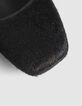 Ballerines noires cuir effet poulain 3 boucles Femme-4