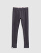 Leggings réversible coton bio rose et léopard fille-3