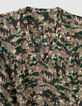 Moosgrüne Damenbluse mit Green-Camo-Print-4