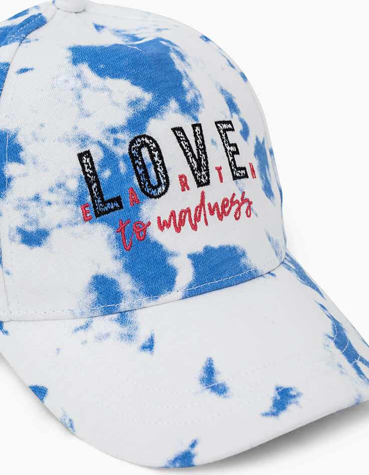 Casquette bleu lavande LOVE EARTH fille-3 Casquette bleu lavande LOVE EARTH fille-3