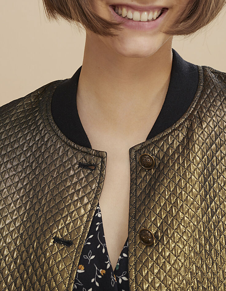 I.Code gold quilted baseball jacket-4 I.Code gold quilted baseball jacket-4