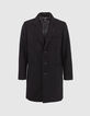 Men&rsquo;s black coat with leather facing-5