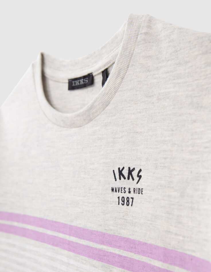 Boys’ grey striped T-shirt-5