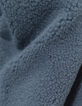 Cardigan réversible sherpa bleu et molleton kaki garçon-9