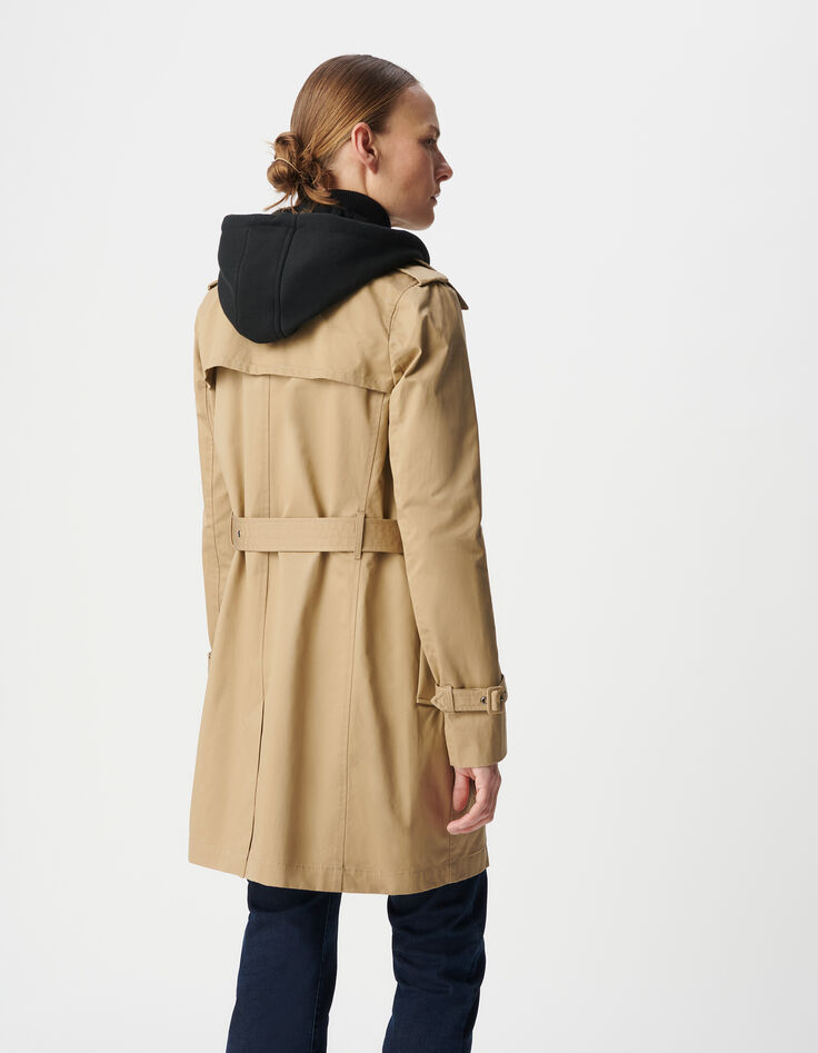 Women’s trench coat, removable hood and facing-4