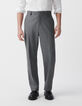 Men’s grey wool blend suit trousers-2