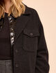 Manteau long gris esprit surchemise I.Code-5
