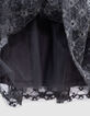 Vestido negro tul bajo encaje niña-5