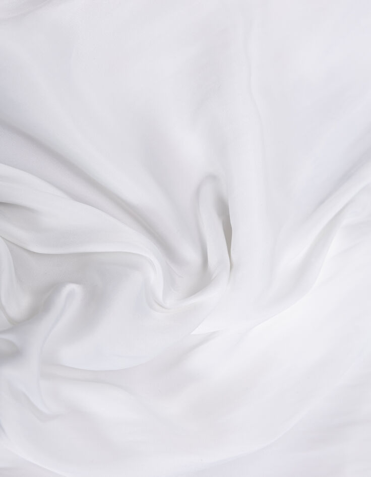 Chemise blanche froissée dessins cloutés Femme-7