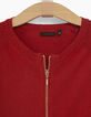Cardigan rouge fille-3