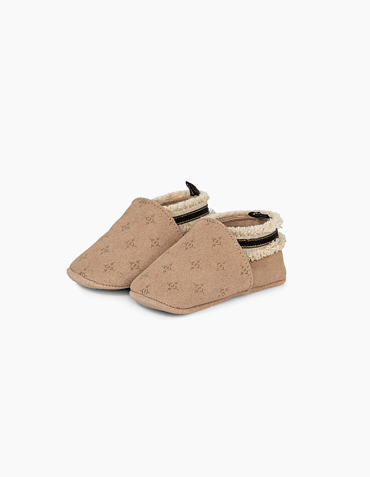 Zapatos oro cuero estampado gráfico étnico bebé niña-2