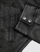 Blouson cuir noir Homme-9