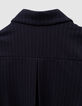 Marineblauer Blazer, Tennisstreifen-8