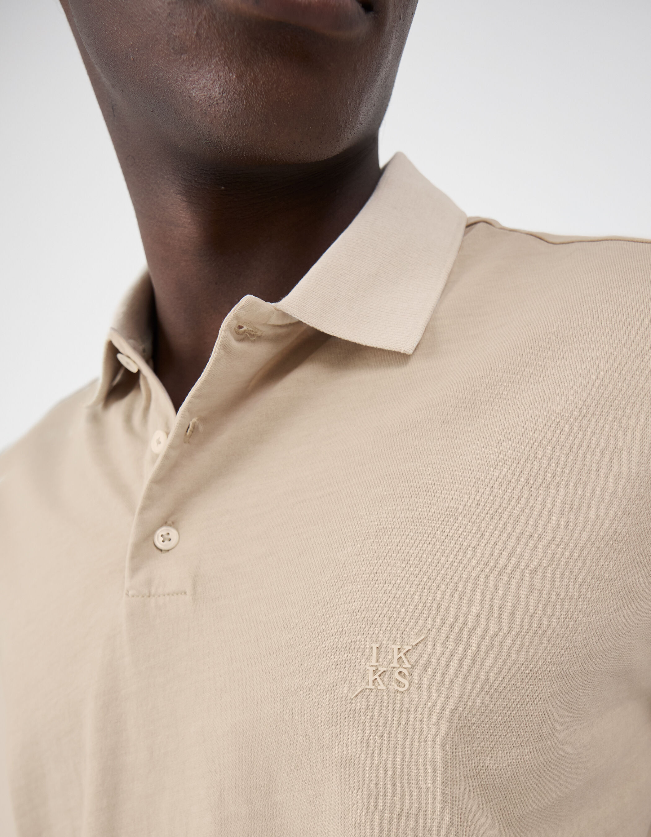 Polo lin d lav manches courtes Homme