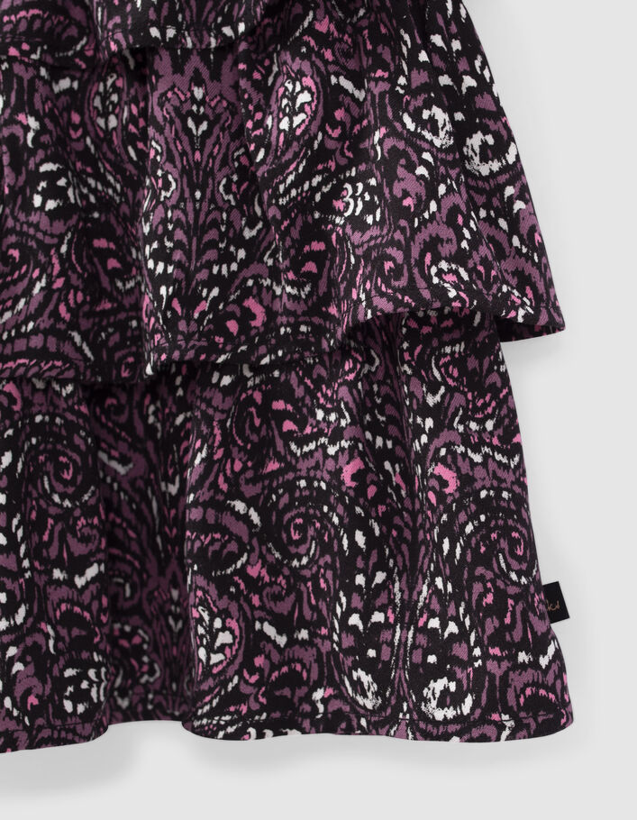 Falda rosa LENZING™ ECOVERO™ con estampado cachemira niña-5