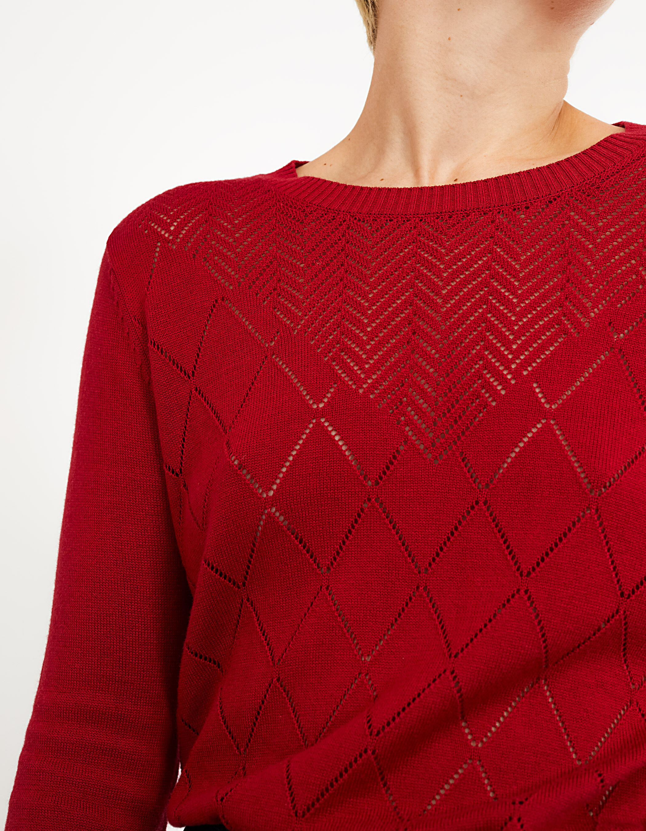 Pull fin best sale rouge femme