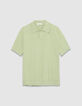 Polo verde de manga corta Hombre-6