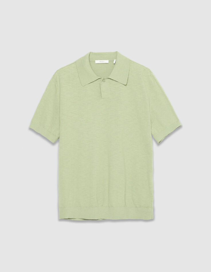 Polo verde de manga corta Hombre-6