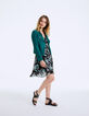 Women’s green goatskin leather jacket-6
