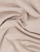 Camiseta sin mangas efecto drapeado beige Mujer-5