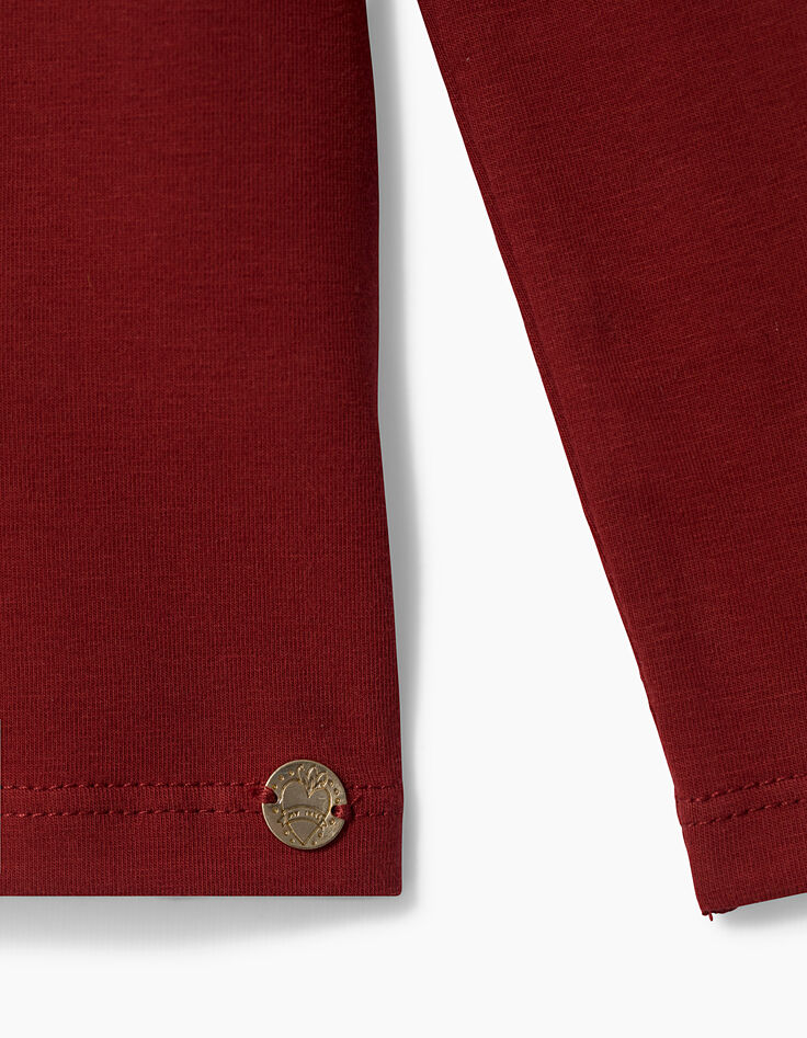 Girls' red T-shirt-6