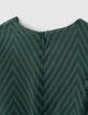 Robe eucalyptus jacquard graphique fille -5