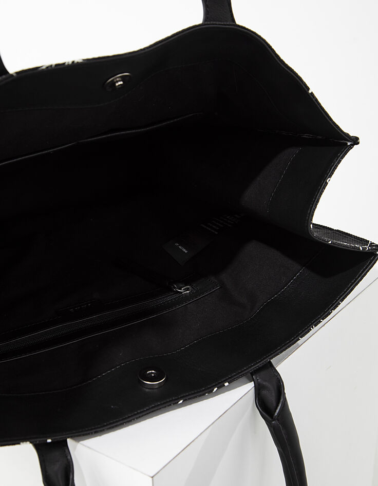 Sac cabas en toile canevas imprimé Malibu femme-6