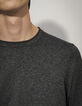 Dark Choco Herrenpullover aus Moulin&eacute;strick-3