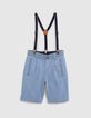 Bermudas azul tirantes extraíbles niño-6