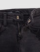 stonewashed  rechte jeans geborduurde zakken meisjes-5