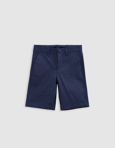 Boy's navy formal suit Bermuda shorts - IKKS