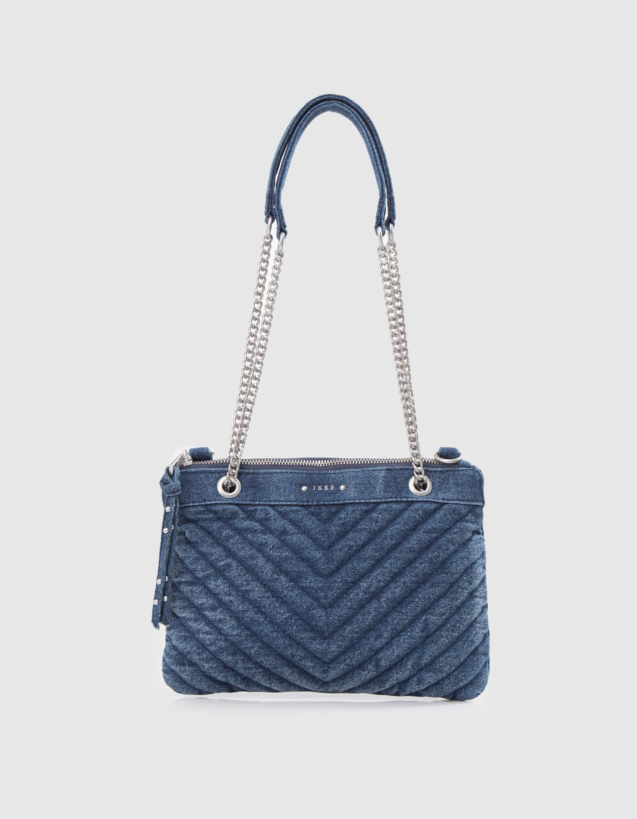 Denim embossed clutch guess hotsell