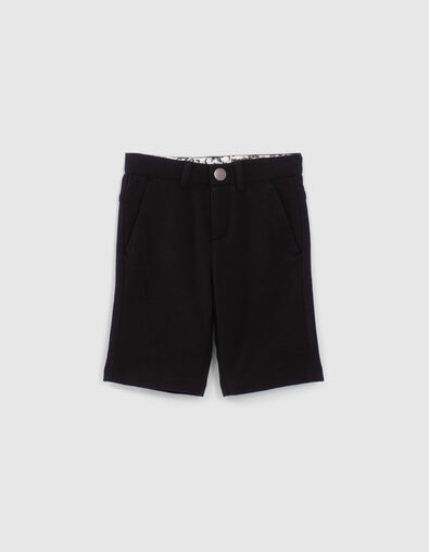 Boys’ black chino Bermudas - IKKS