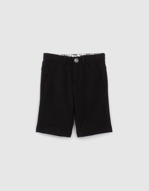 Boys’ black chino Bermudas - IKKS