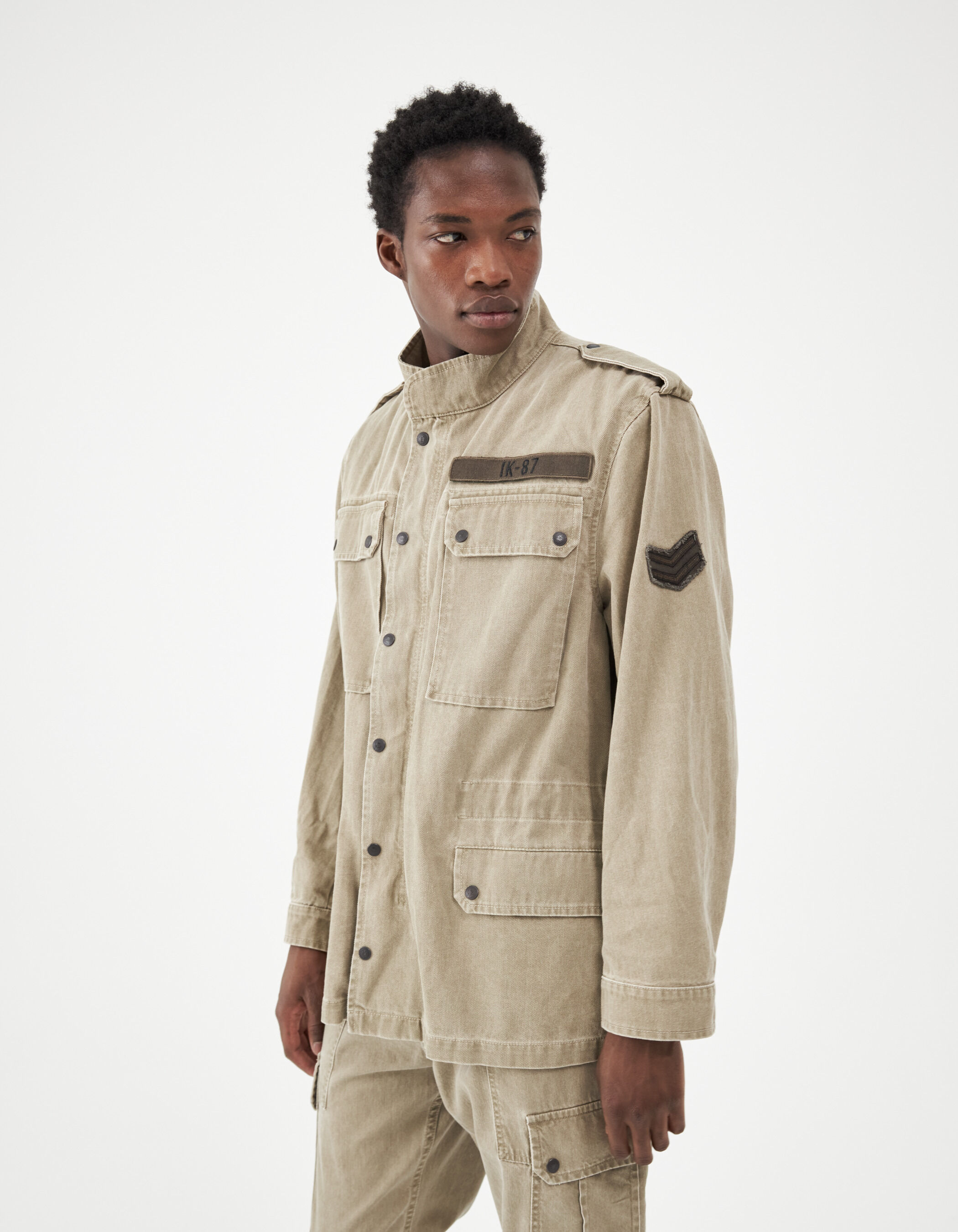 Khaki safari new arrivals jacket